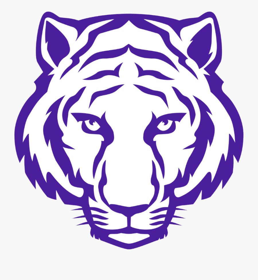 Clip Art Lsu Tiger Clipart - Tiger Face Drawing Easy, Transparent Clipart