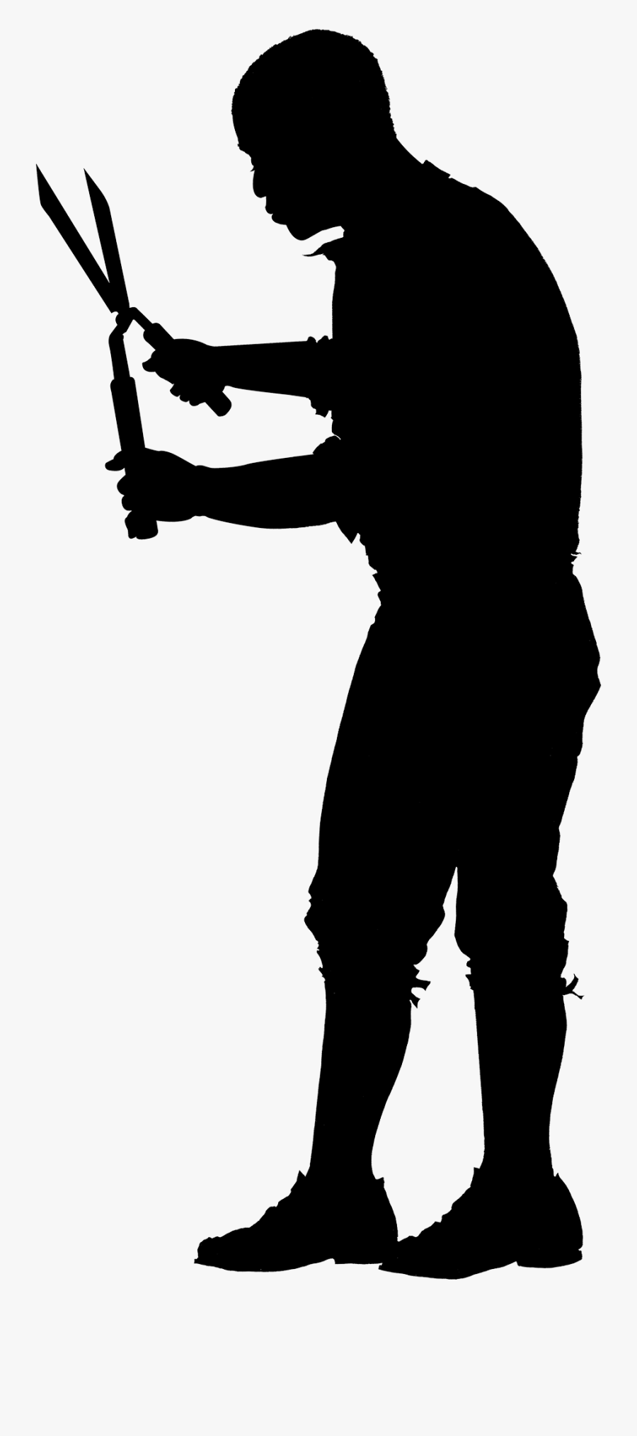 Black Farmer Clipart - Slave Silhouette Mount Vernon, Transparent Clipart
