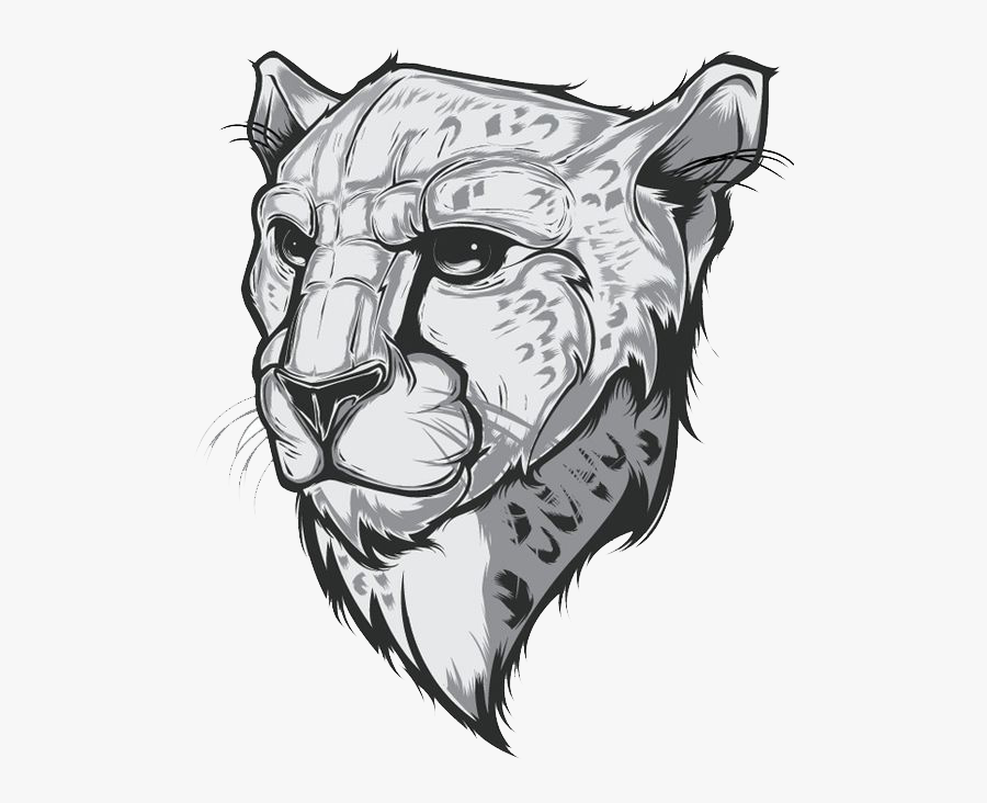 Logo Design Cheetah Face, Transparent Clipart