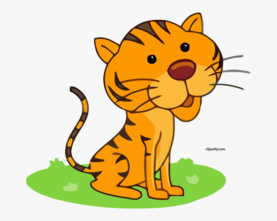 New Tiger Sitting With Paws Tail Clipart, Transparent Clipart