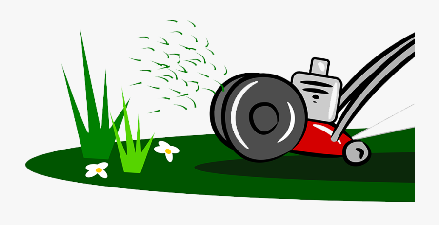 Grass Lawn Mower Cartoon Clipart , Png Download - Lawn Mowing Cartoon