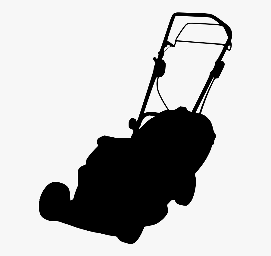 Lawn Mowers Silhouette Dalladora - Lawn Mower Silhouette, Transparent Clipart