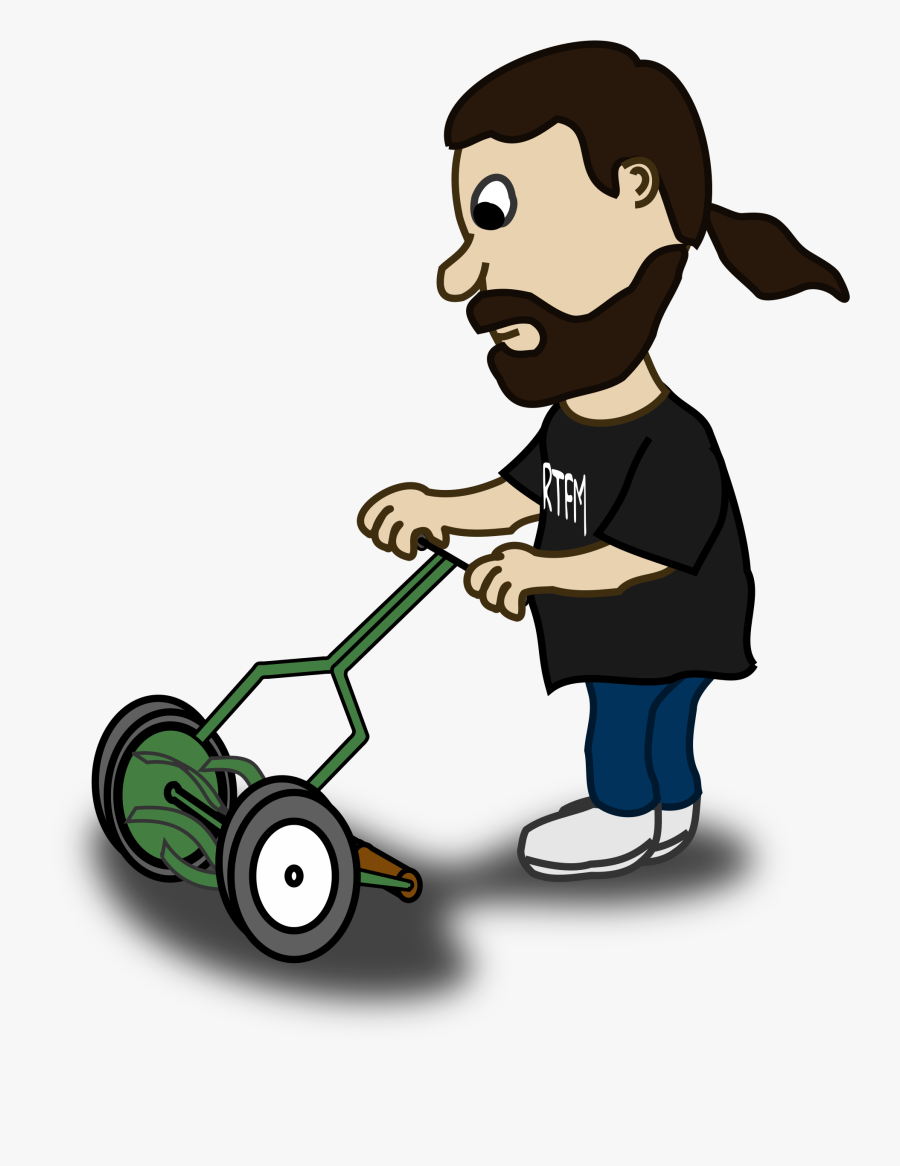 No Gasoline Lawnmower Png - Lawn Mower Png Cartoon, Transparent Clipart