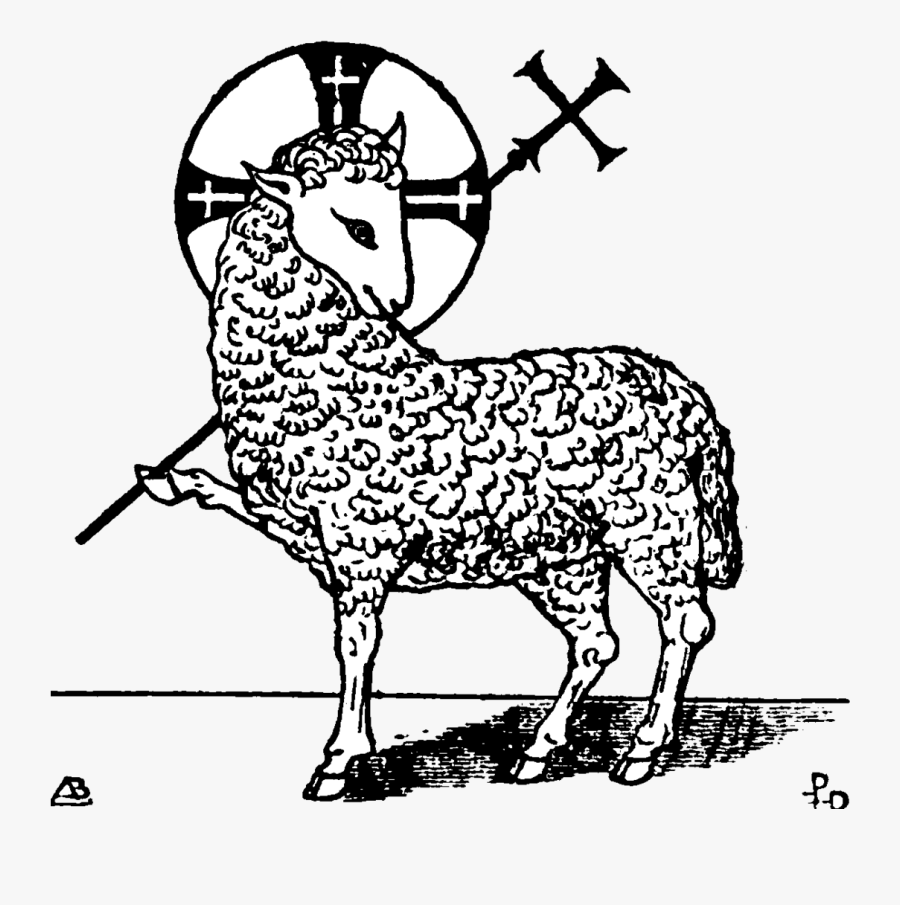 Lamb Clipart Religious - Lamb Christian Symbol, Transparent Clipart