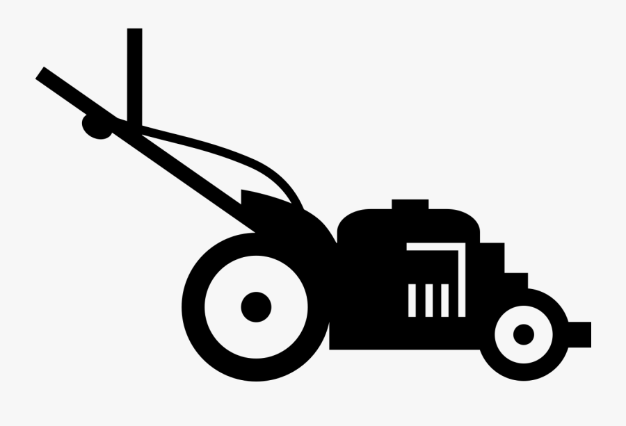 Landscape Clipart Lawn Care Service - Lawn Mower Black And White, Transparent Clipart