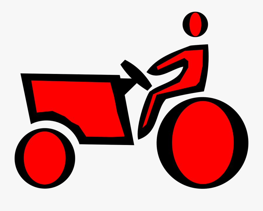 Lawn Mower Graphics 19, Buy Clip Art - Tractor Icon, Transparent Clipart