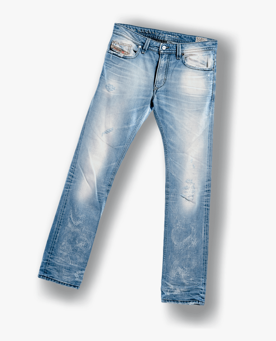 Denim Free On Dumielauxepices - Light Blue Mens Faded Denim Jeans, Transparent Clipart