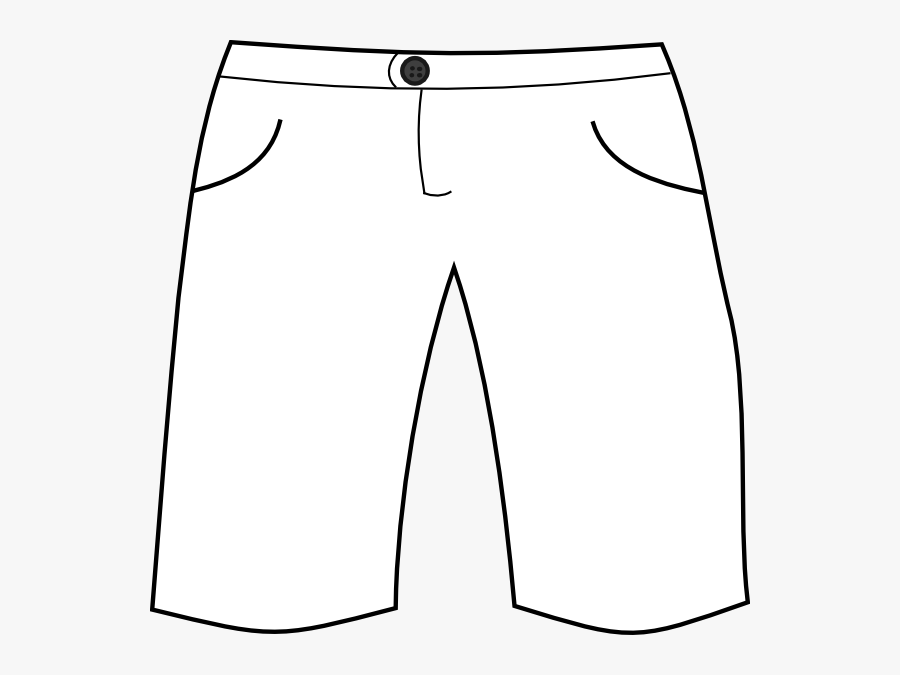 Clip Art Black And White Short Pants Clipart - Short Black And White Clipart Png, Transparent Clipart