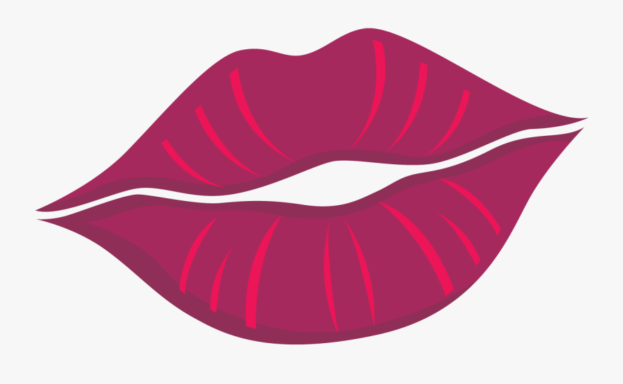International Kissing Day - Cartoon Lips Drawing, Transparent Clipart