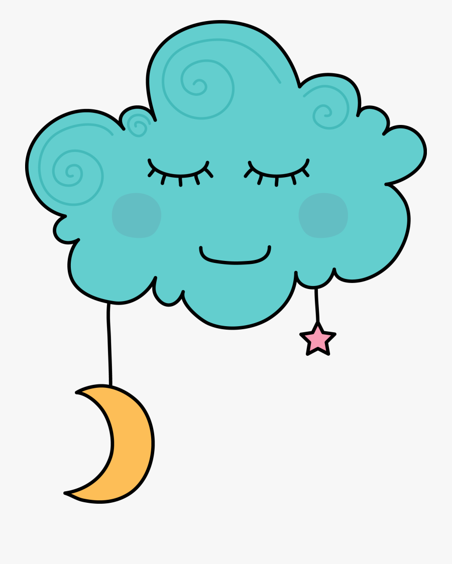 Dreaming Clipart Cloud Cartoon - Sleeping Clouds Clipart , Free ...