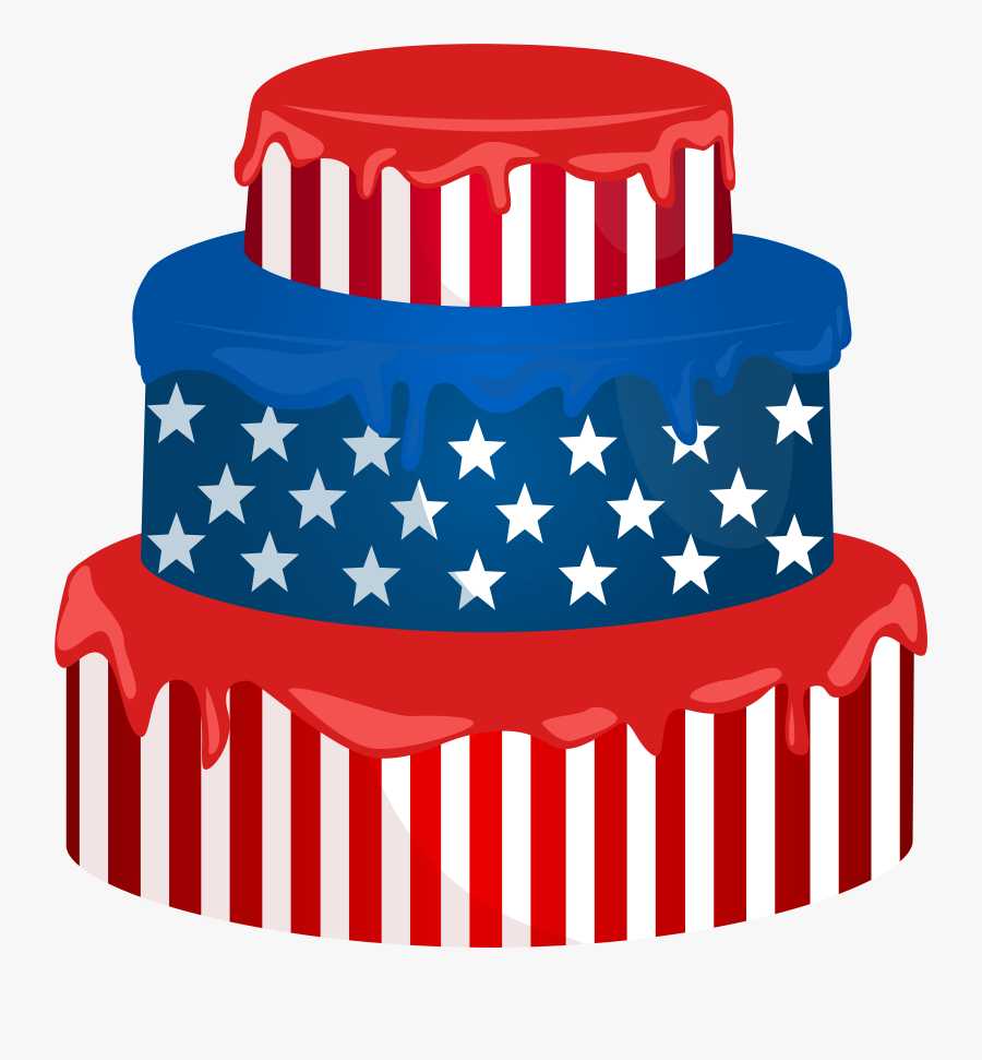 4th Of July Cake Clipart, Transparent Clipart