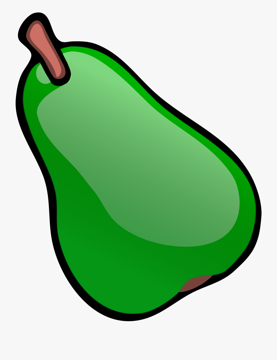 Green Fruits And Vegetables Clipart - Green Pear Clipart, Transparent Clipart