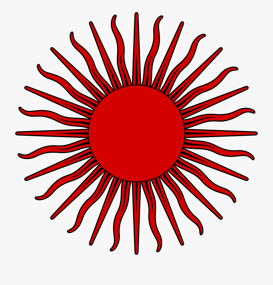 Red Sun Cliparts - Flag Of Argentina Sun, Transparent Clipart