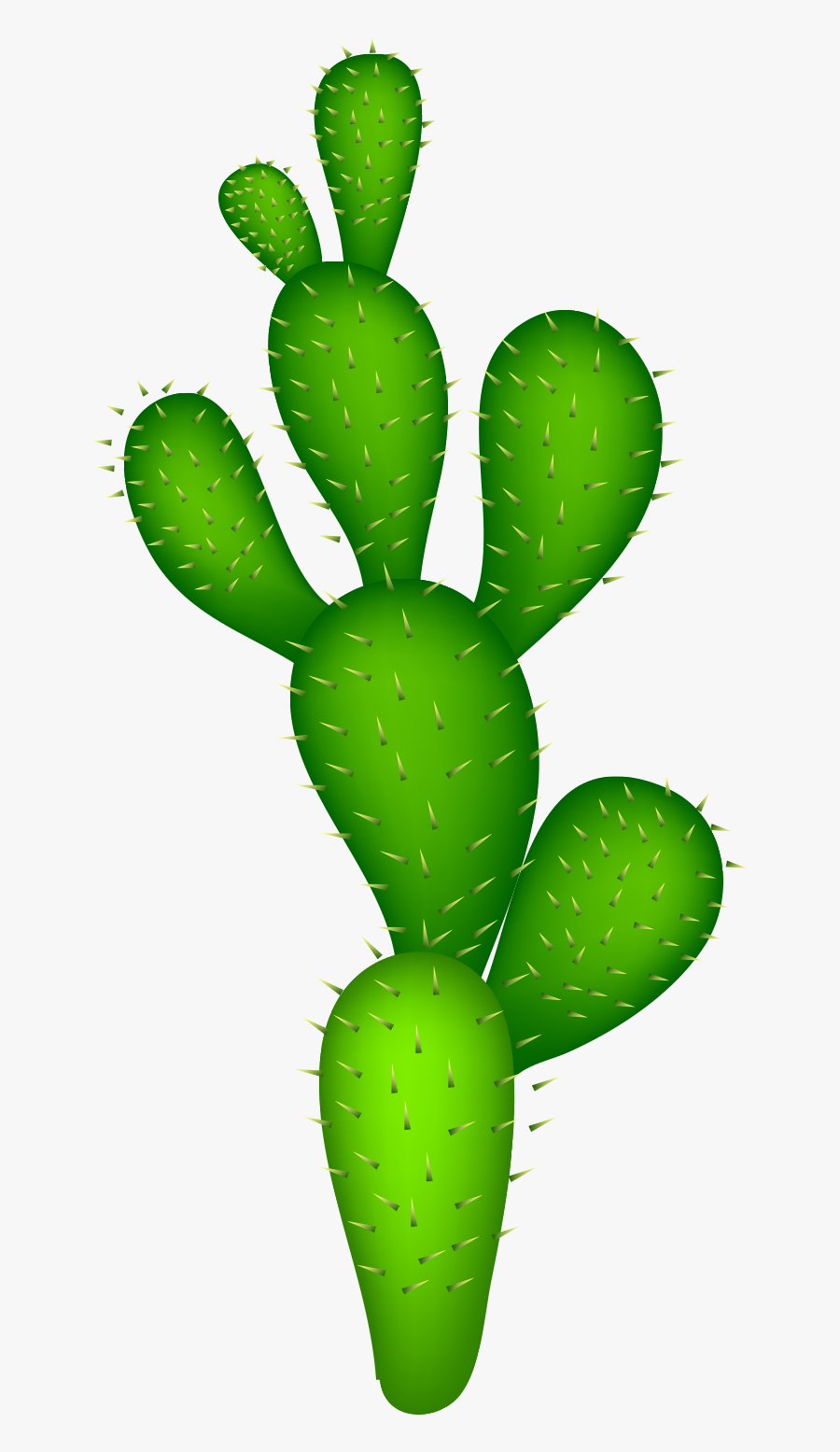 Cactaceae Clip Art - Prickly Pear Cactus Clipart, Transparent Clipart