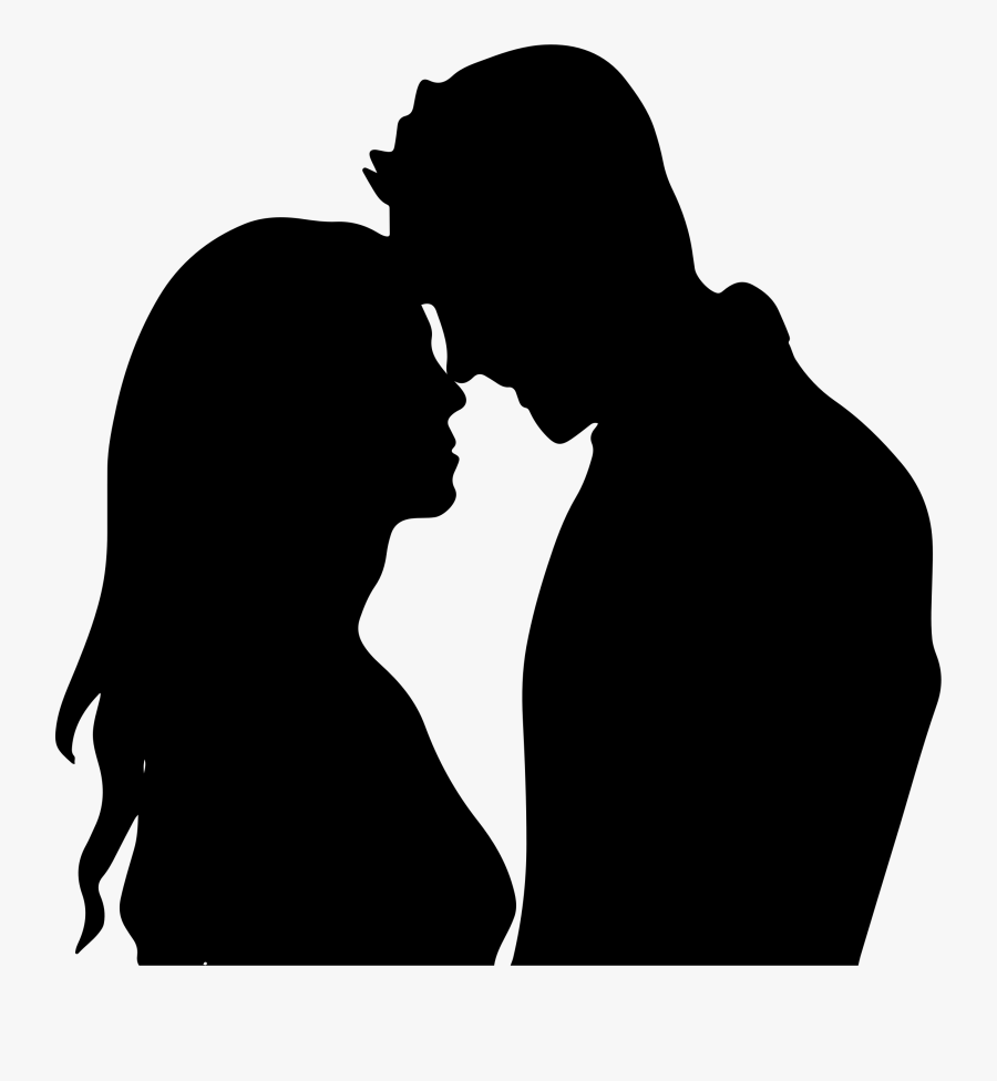 Clipart - Romantic Couple Silhouette Png, Transparent Clipart