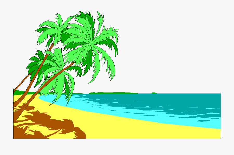 Beach Palm Tree Pictures - Desert Beach Clipart, Transparent Clipart