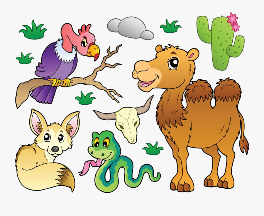 Clip Art Cartoon Desert Animals Dibujo Animales Del Desierto