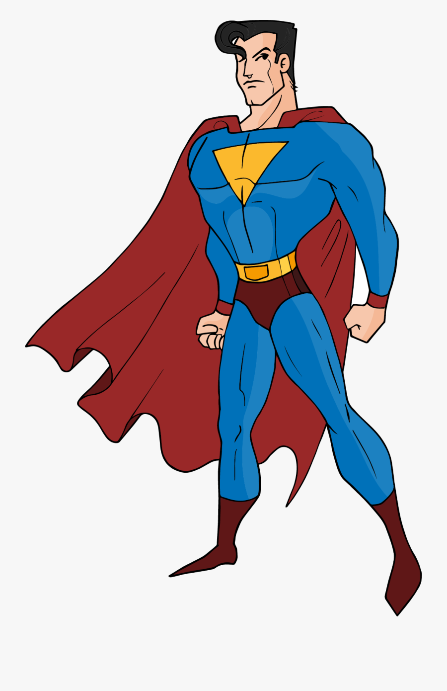 Superman Images Facts About Only Clip Art - Clipart Superman Cartoon, Transparent Clipart