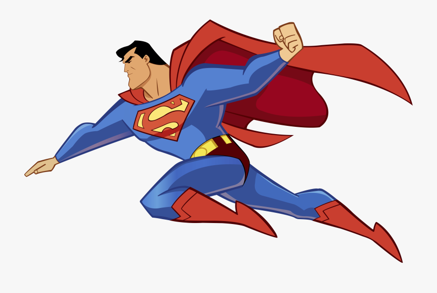 Superman Vs Batman Clipart - Superman Cartoon, Transparent Clipart