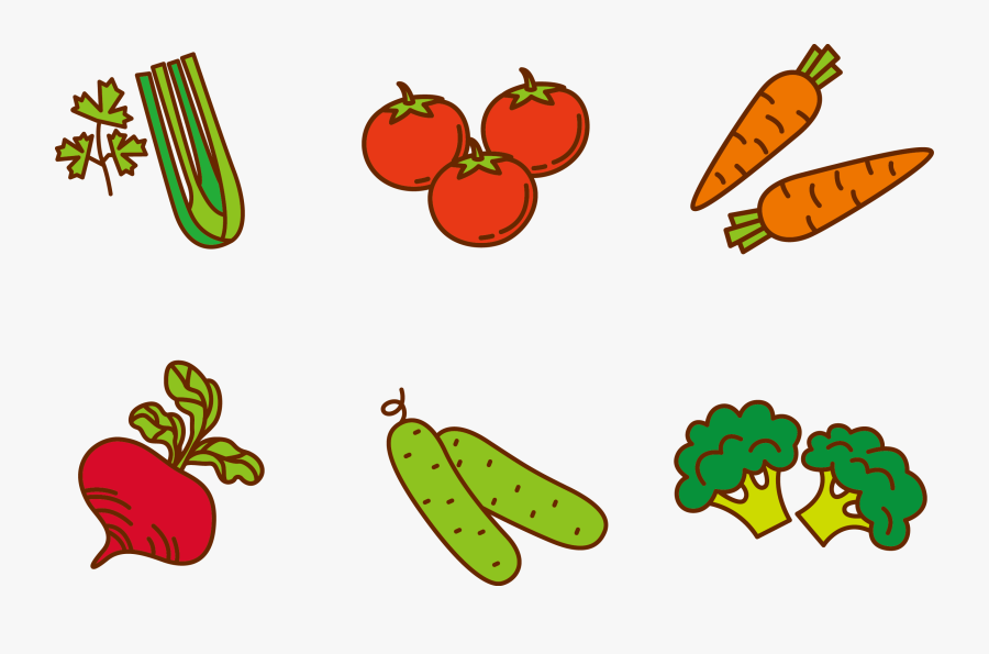 Transparent Vegetable Clipart - Cartoon Vegetables Transparent Background, Transparent Clipart