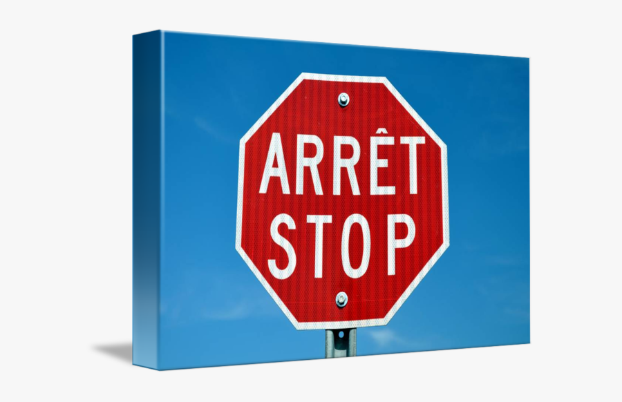 Stop Sign Art - Wendake, Quebec, Transparent Clipart