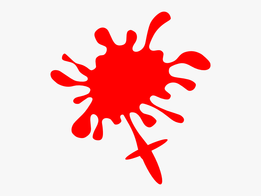 Transparent Red Circle Cross Png - Rainbow Paint Splatter Clipart, Transparent Clipart