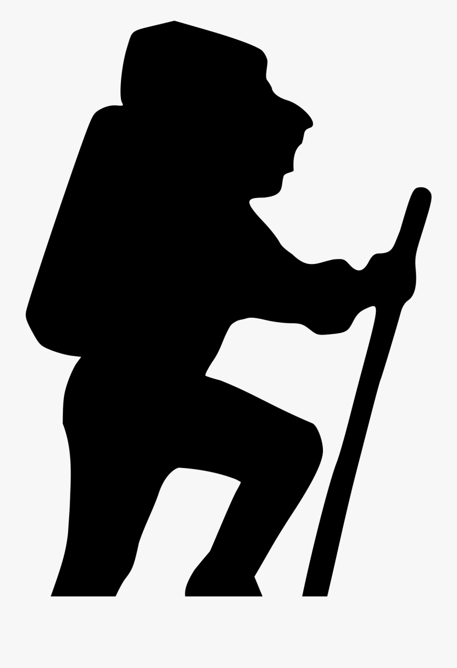 Hiking Clipart Hiker Silhouette Hiker Clip Art - Hiker Silhouette, Transparent Clipart