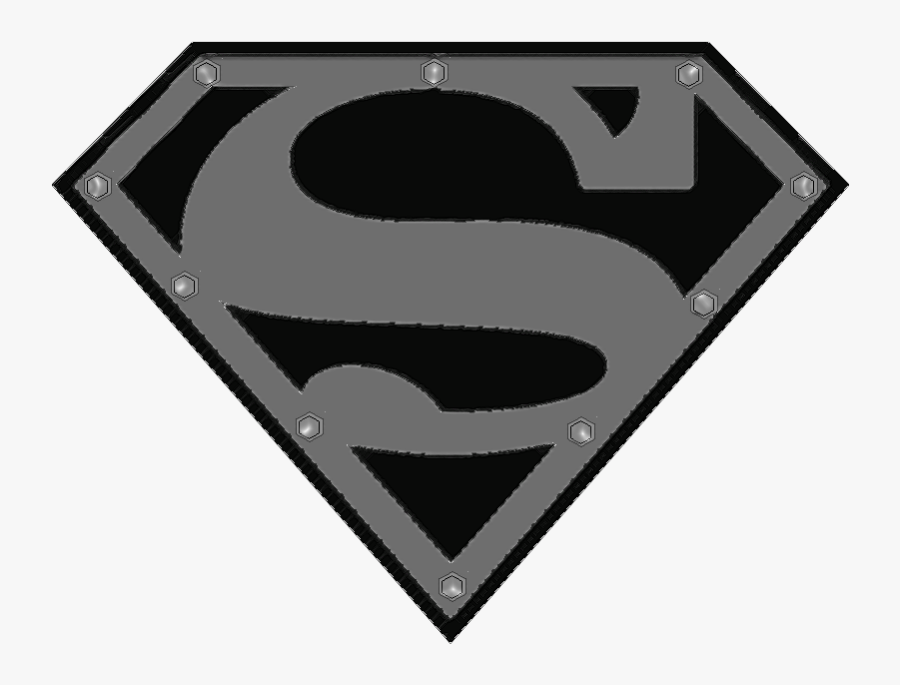 Superman Logo Png - Red And Black Superman Symbol, Transparent Clipart