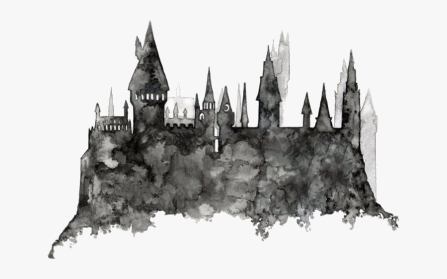 Harry Potter Clipart Hogwarts School - Hogwarts Silhouette, Transparent Clipart