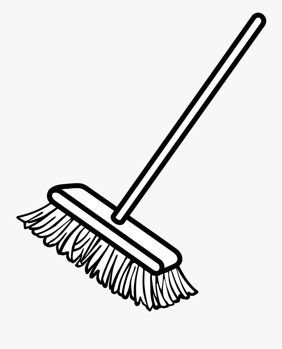 Broom Clipart The Cliparts - Broom Clipart Black And White, Transparent Clipart