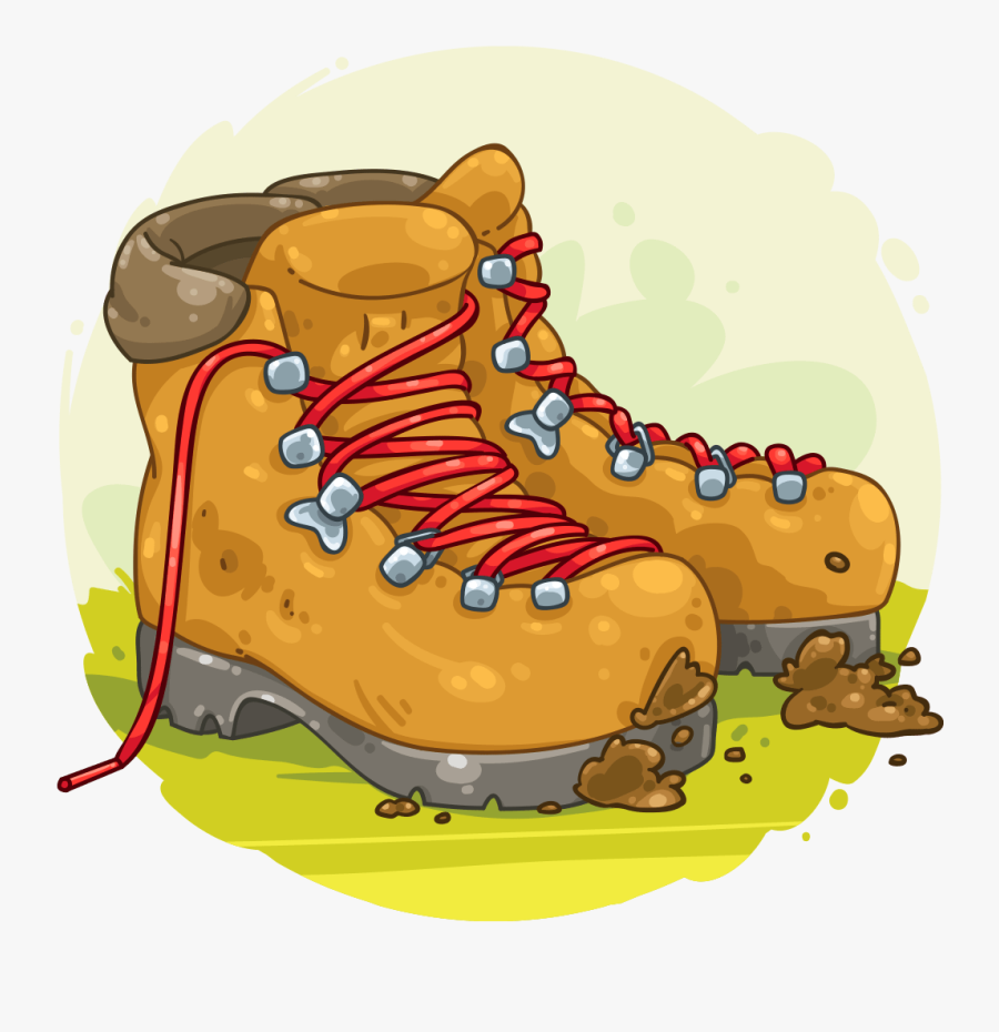 Clip Art Hiking Boots Cartoon - Transparent Hiking Boots Clipart, Transparent Clipart