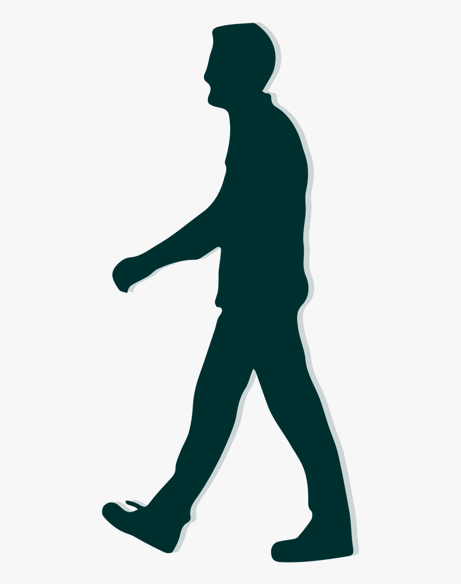 Walking Man Silhouette Free Picture - People Walking Silhouette Png, Transparent Clipart