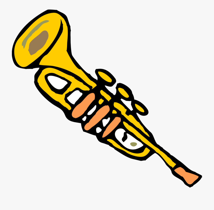 Trumpet Clip Art, Transparent Clipart