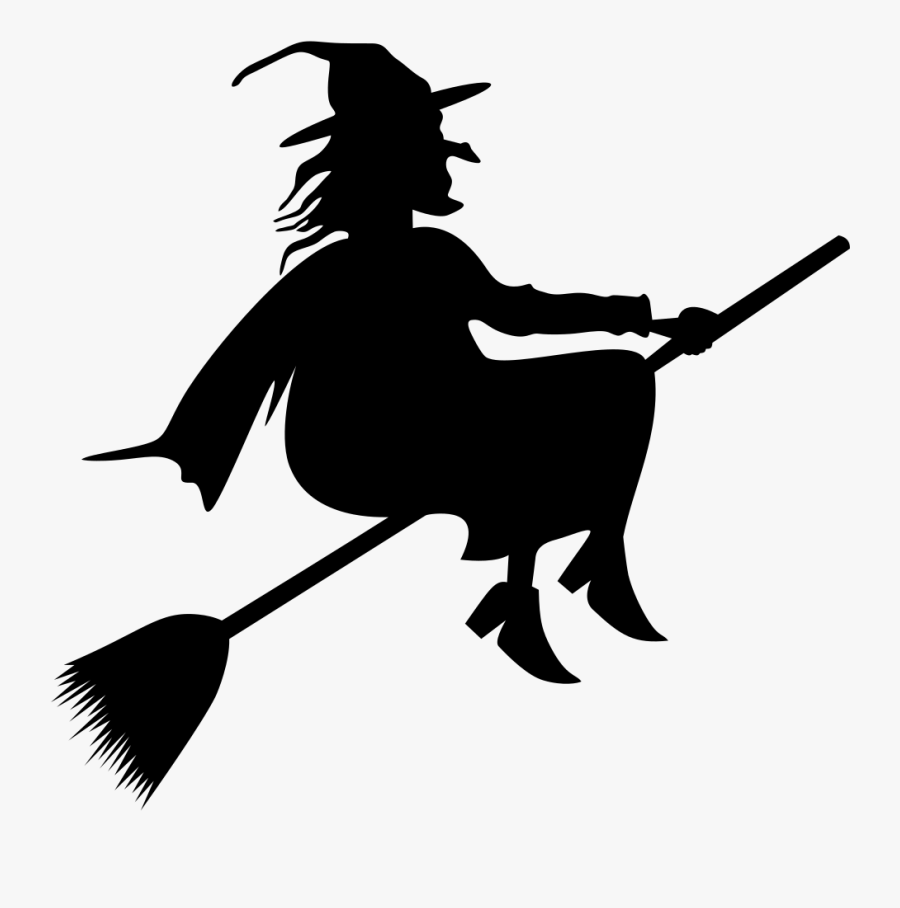 Download Broom Riding Witch Silhouette - Kellyanne Conway Hatch Act Meme, Transparent Clipart