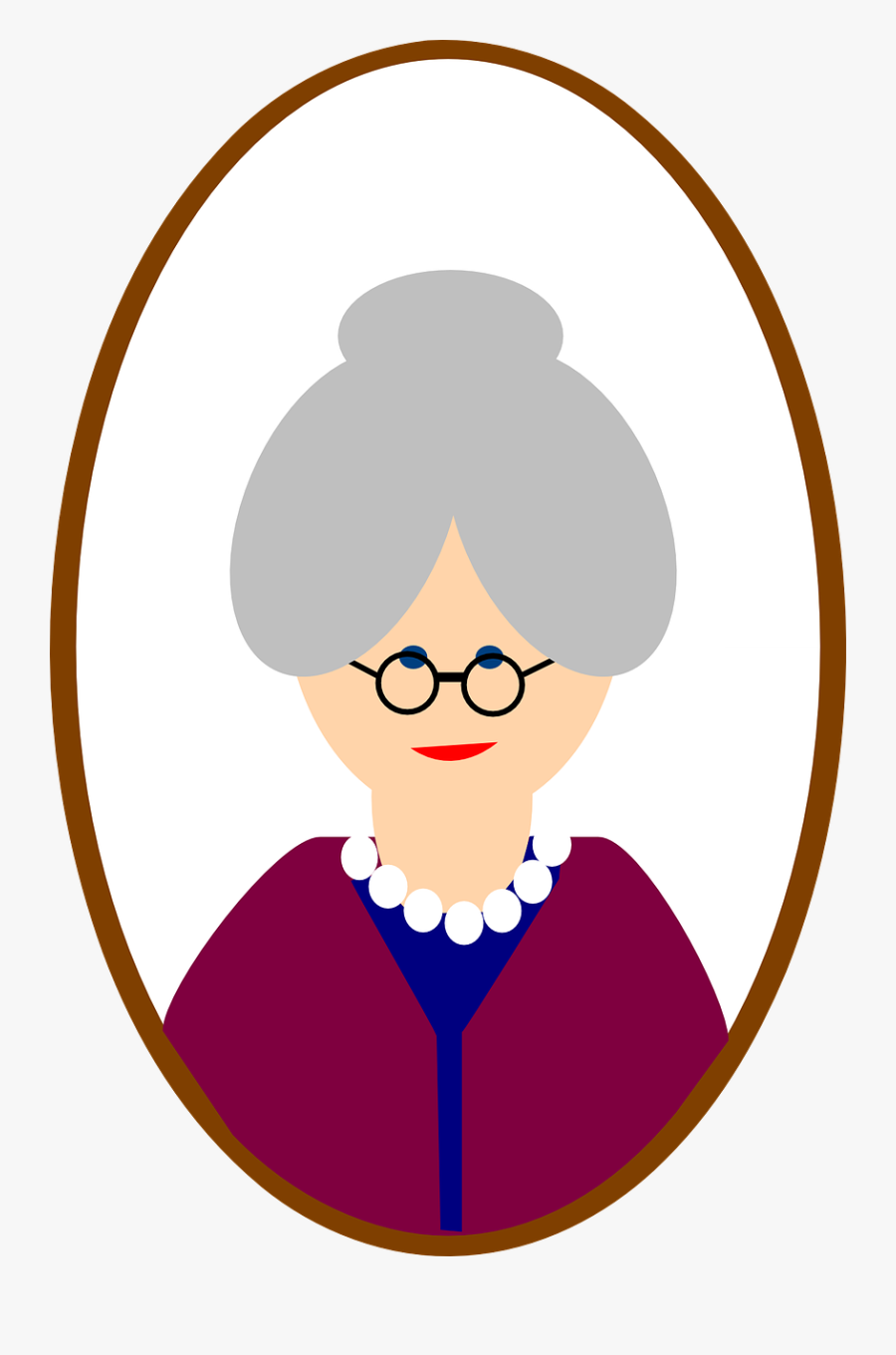 Aunt Clipart Kind Lady - 70 Year Old Women Cartoon, Transparent Clipart