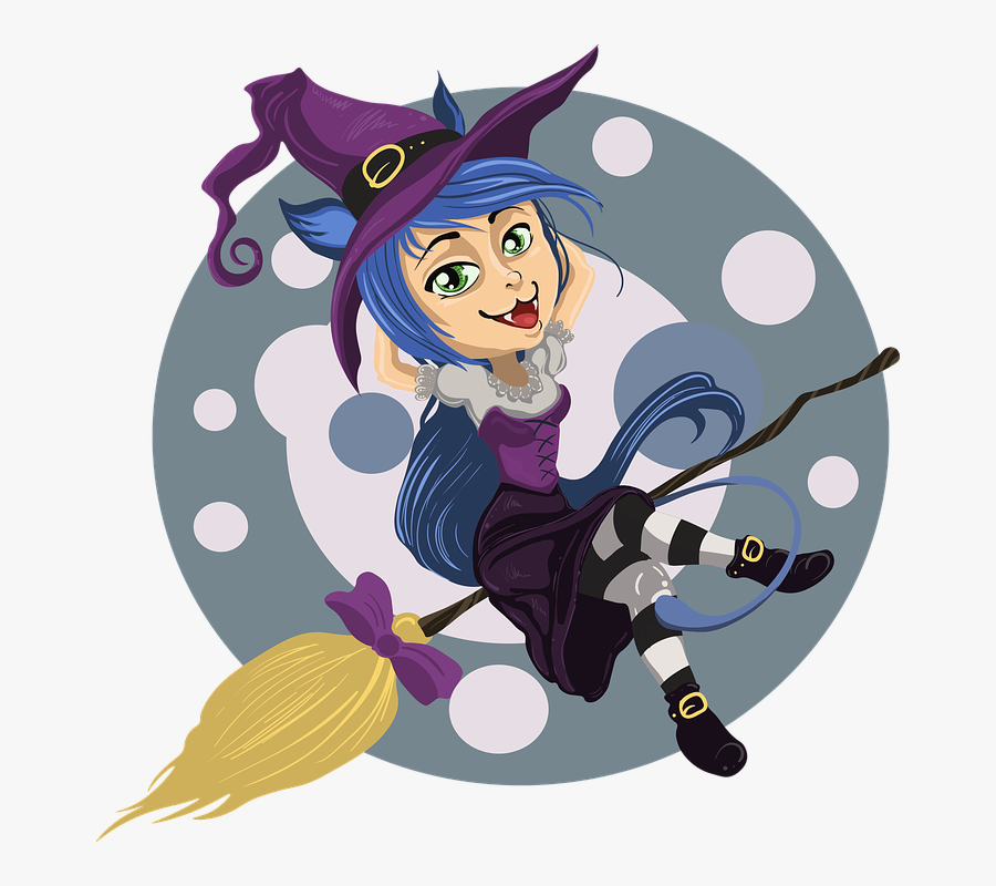 Free Witches Broom Clipart - Befana Cartoon, Transparent Clipart