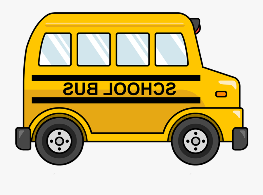 Free Cute Cartoon School Bus Clip Art - School Bus Png, Transparent Clipart