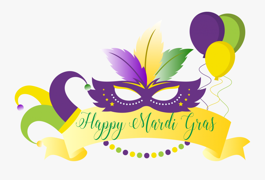 Mardi Tuesday Gras State 2018 Nicholls University Clipart - Fat Tuesday Happy Mardi Gras, Transparent Clipart