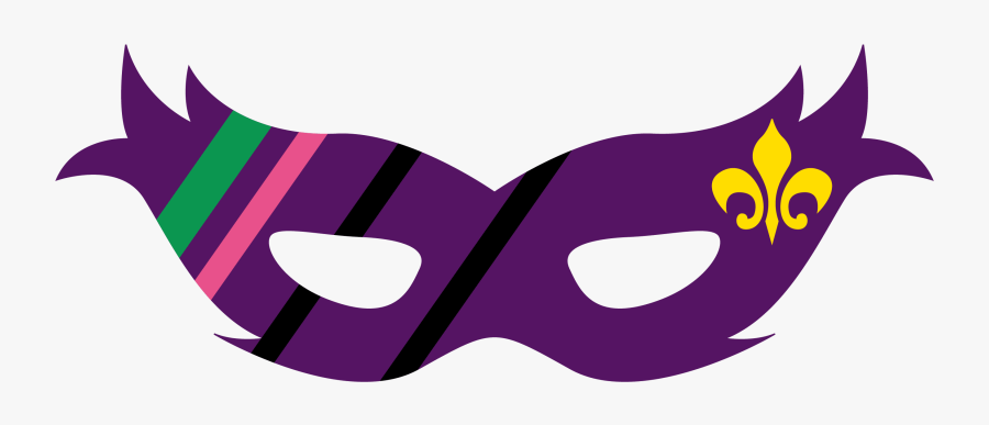 Clip Art Mardi Gras Mask Silhouette - Clip Art Mardi Gras Mask, Transparent Clipart