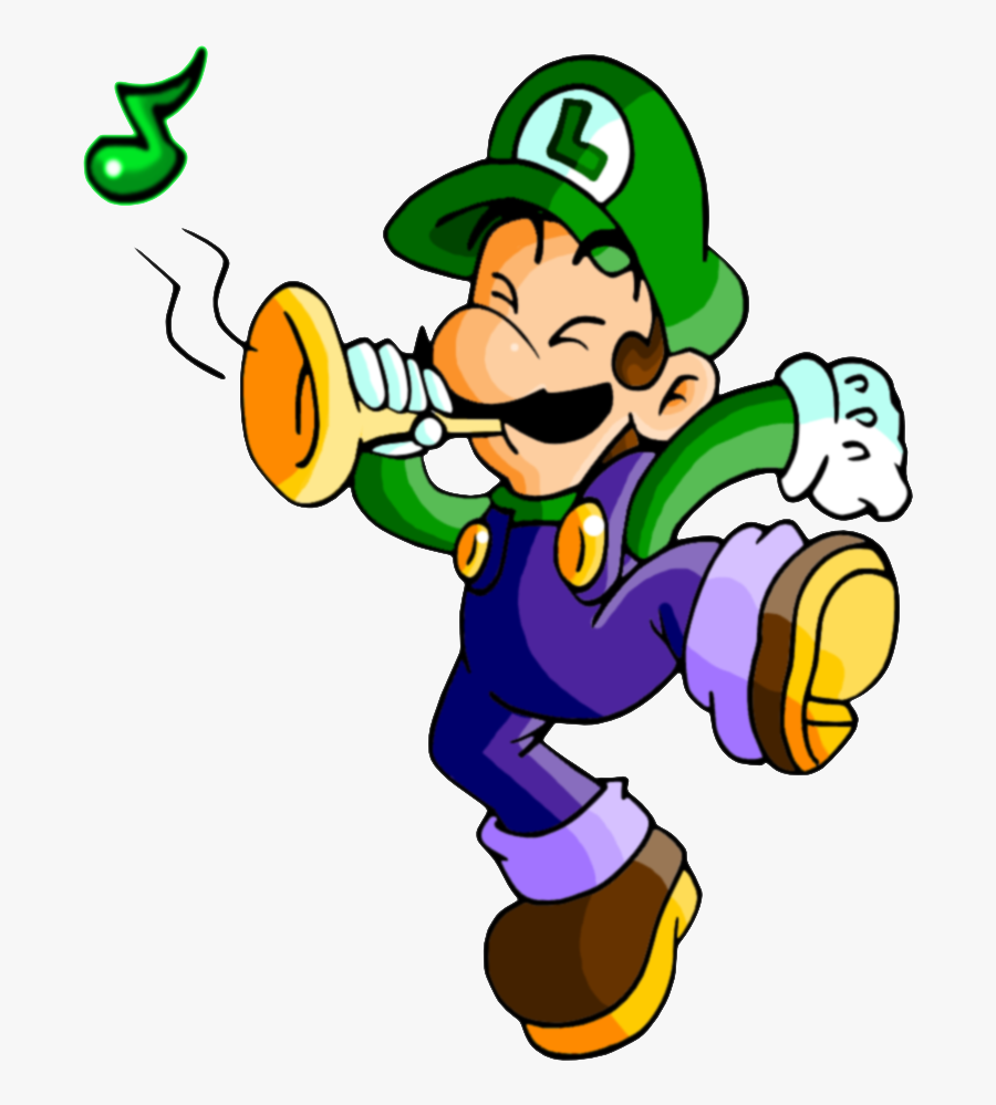 Mario Playing Trumpet Clipart , Png Download - Mario Trumpet, Transparent Clipart