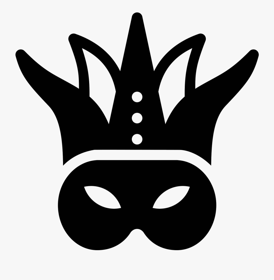 Mardi Gras Computer Mask Icons Free Download Png Hq - Clipart Black Mardi Gras Mask, Transparent Clipart