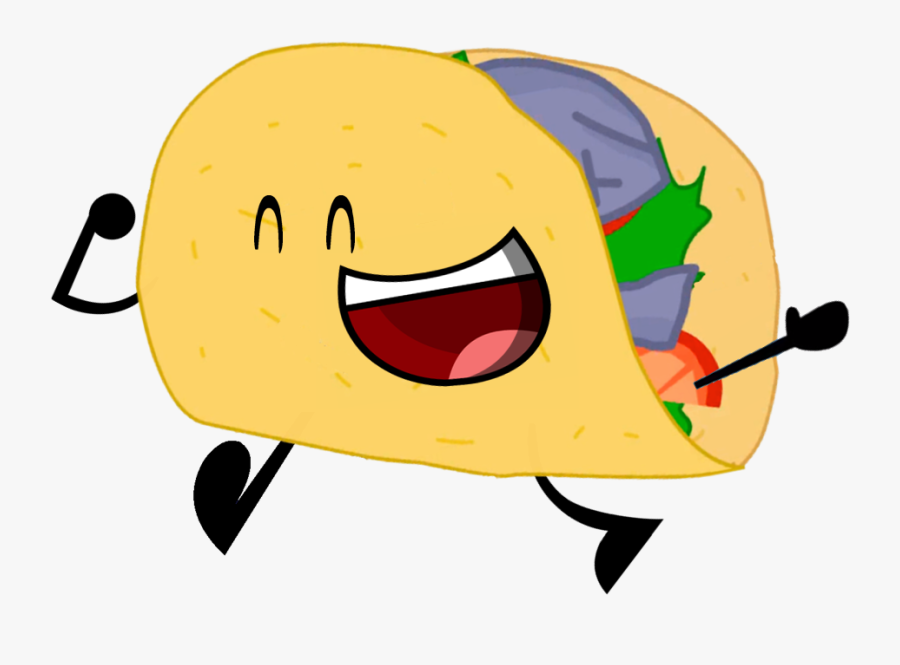 Taco Pose Bfdi - Png Taco Man Cartoon, Transparent Clipart