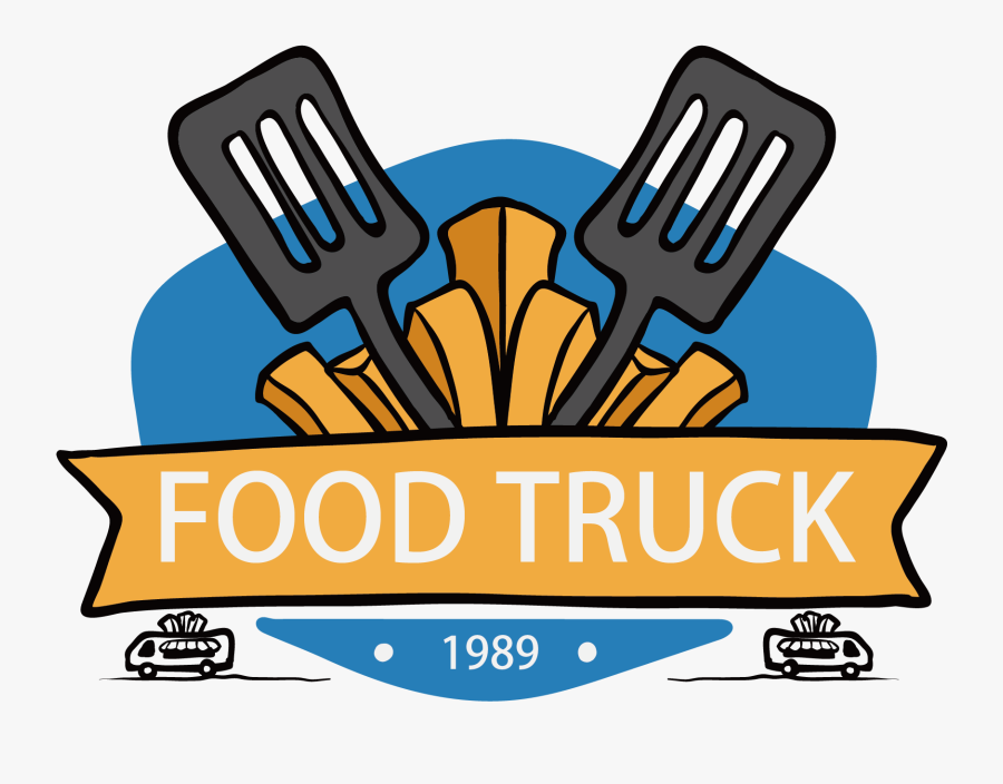 Fast Food Taco Hamburger Logo - Cartoon Food Truck Logo, Transparent Clipart