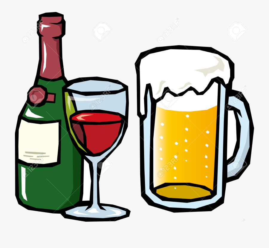 Beer Clip Art Free Clipart Images Transparent Png - Wine And Beer Clipart, Transparent Clipart