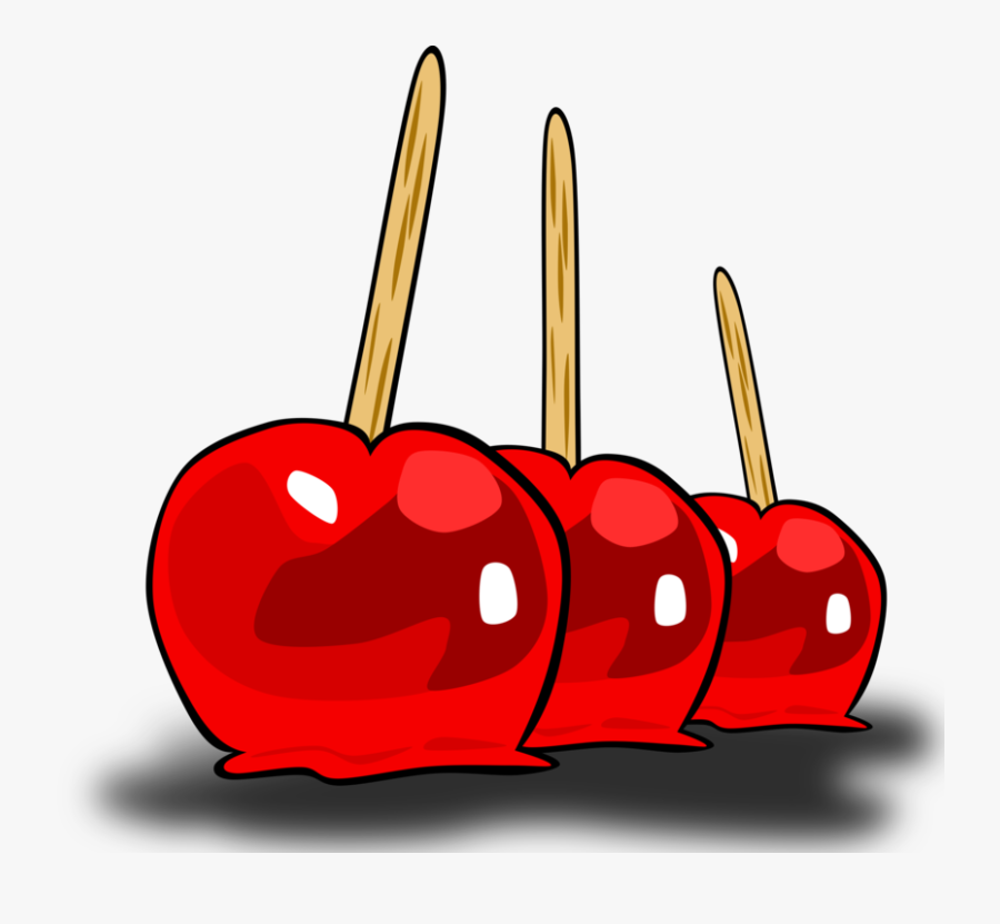 Candied Apples - Clip Art Candy Apple, Transparent Clipart