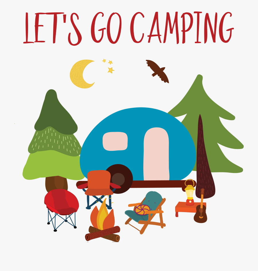 Let's Go Camping Clipart, Transparent Clipart