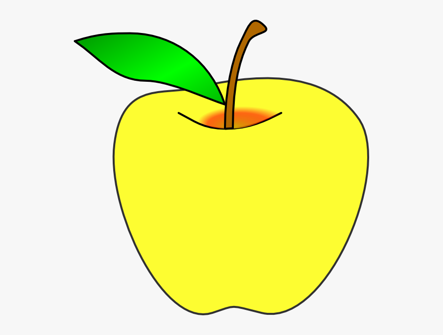 Yellow Apple Clip Art - Clip Art Yellow Apples, Transparent Clipart