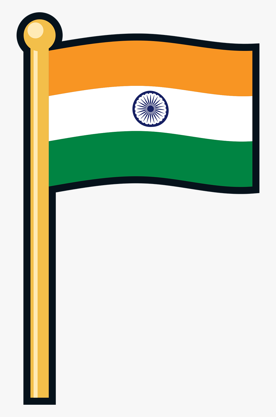 Transparent Indian Feathers Clipart - National Flag Of India Clipart, Transparent Clipart
