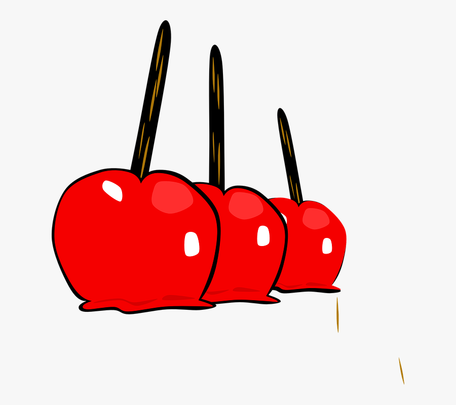 Candy Apples Clip Art, Transparent Clipart