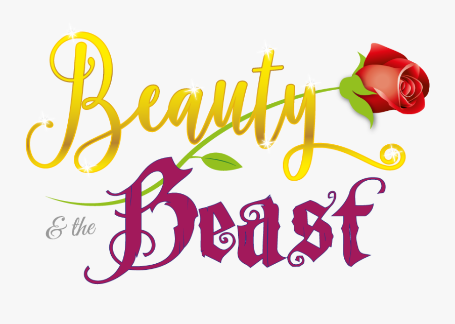 Word Beauty And The Beast, Transparent Clipart